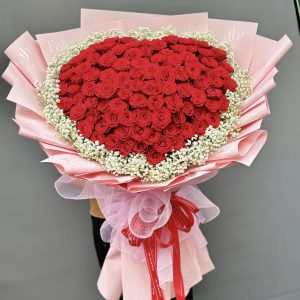 Bó Hoa Trái Tim 99 Bông | BH014
